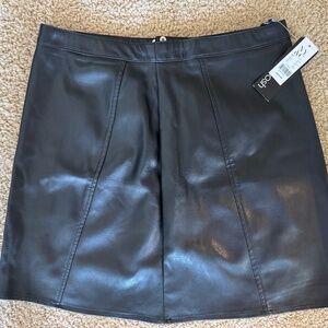 NWT NY&C vegan leather mini skirt